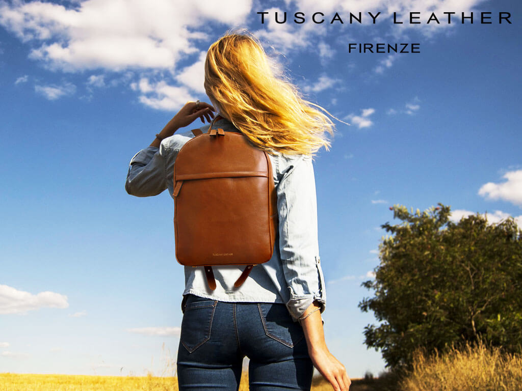 Leather backpack for women – TUSCANY BAGS